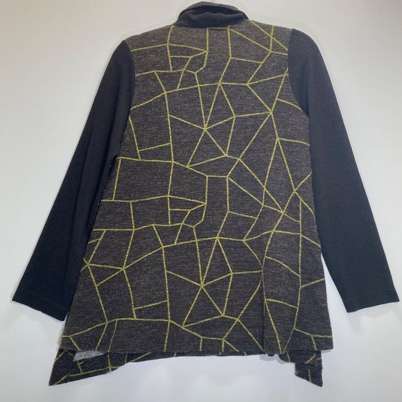 Terra SJ Apparel Stretch Printed Collared Long Sleeve Button Down Shirt Small - Picture 2 of 16